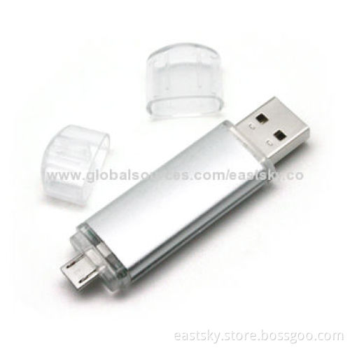 Custom OTG flash drive, compatible with PC, notebook or mobile phone, USB2.0 interfaceNew